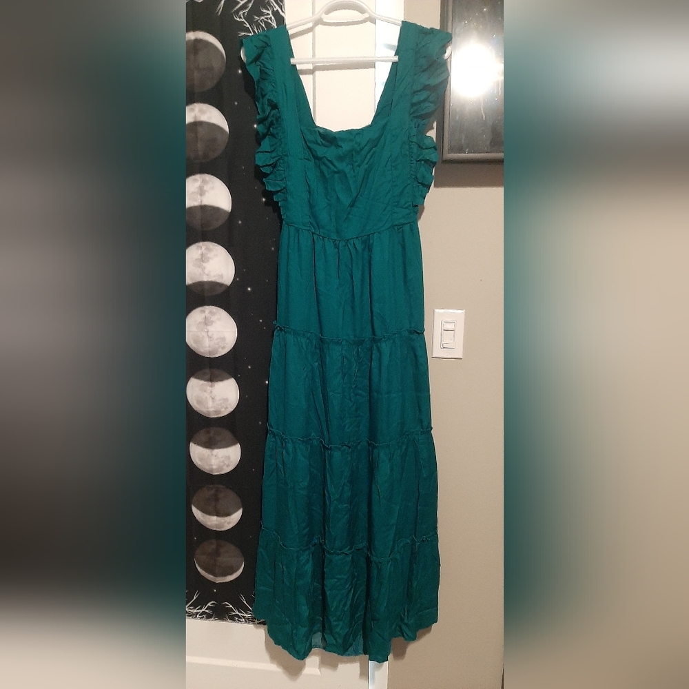 Teal maxi dress